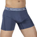PRIVATE STRUCTURE Viscose Bamboo Long Boxer Brief Mid Waist Citadel Blue 4380