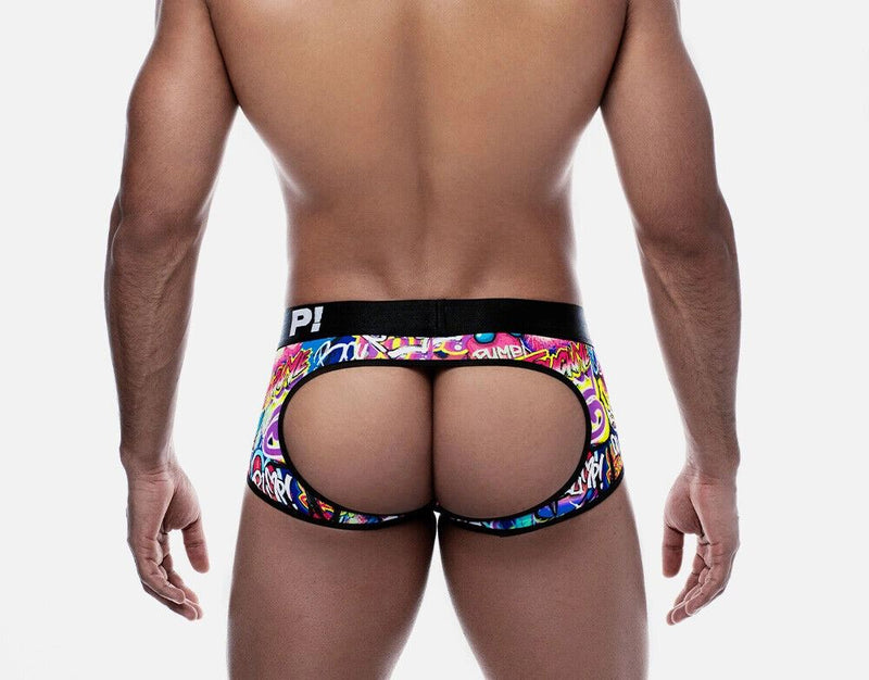PUMP! Access Trunk DRIP Bold Graffiti Backless Boxer-Jock Combo 15069