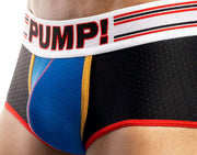 PUMP! Boxer Trunk Circuit Access Ochre Cotton Mesh Open-Back Trunk 15067