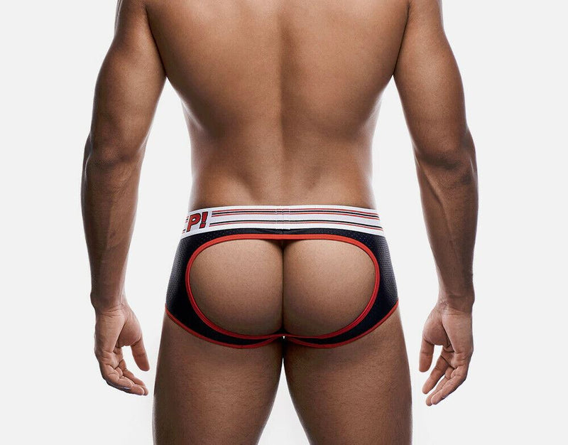 PUMP! Boxer Trunk Circuit Access Ochre Cotton Mesh Open-Back Trunk 15067