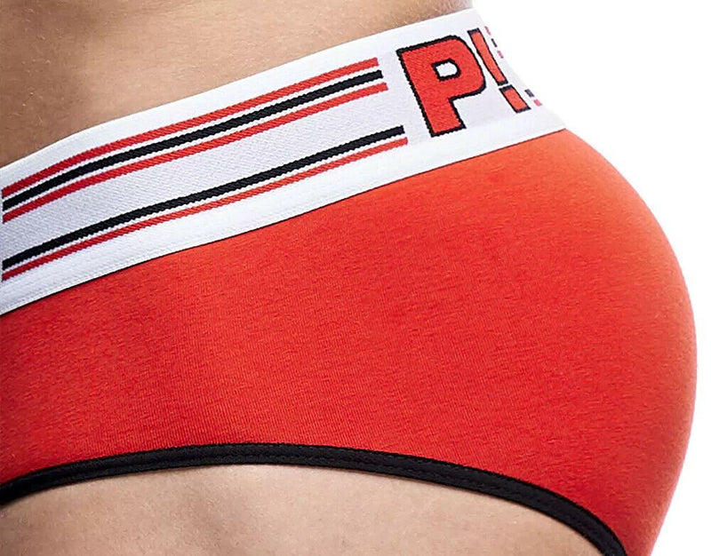 PUMP! Brief Circuit Cotton Mesh Ochre Piping Cup E-Racer Briefs 12068