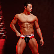 PUMP! Brief Circuit Cotton Mesh Ochre Piping Cup E-Racer Briefs 12068 P9