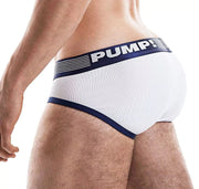 PUMP! Briefs Ribbed Body Micro-Mesh Cup Cotton Brief 12042 Navy P34