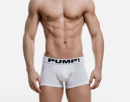 PUMP! Classic Boxer White Full Cotton Stretchy Casual Boxer 11000 P27