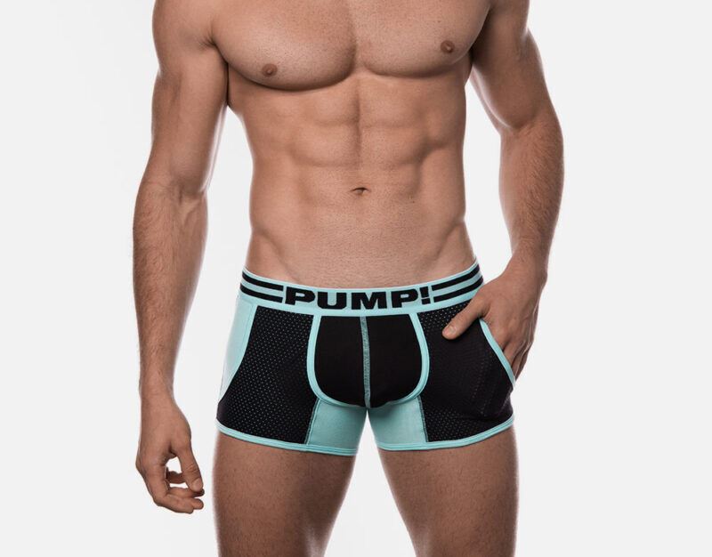 PUMP! Hypotherm Jogger Athletic Long Boxer Sports Aqua Black 11062 P26