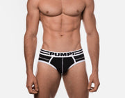 PUMP! Lux Brief Black Mesh Cotton Polished and Contemporary Briefs 12038 70