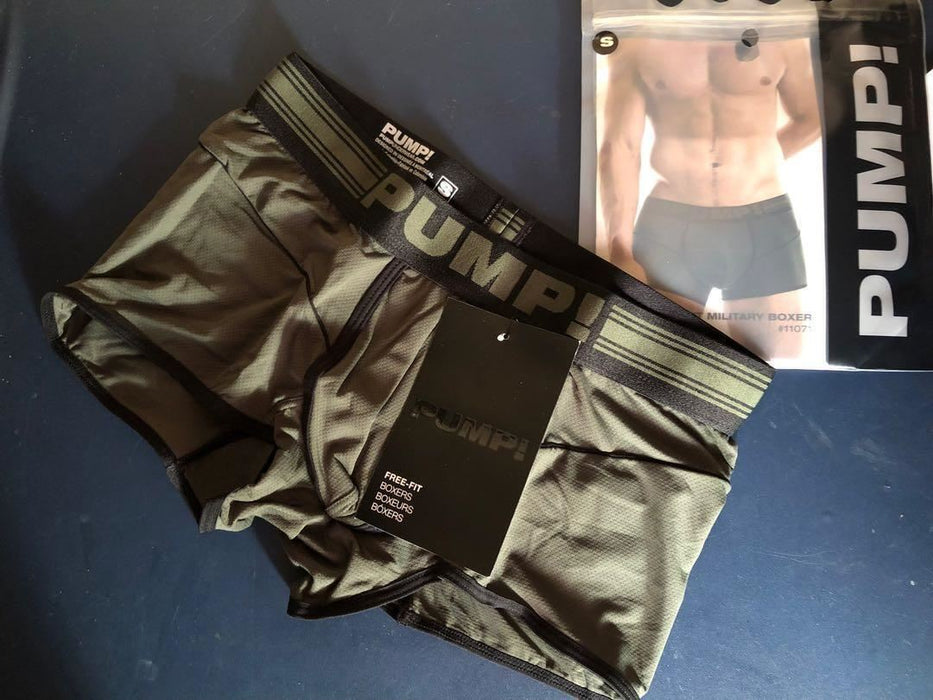 PUMP! Military Free-Fit Boxer Lightweight Stretchy Boxer Sports 11071 P35