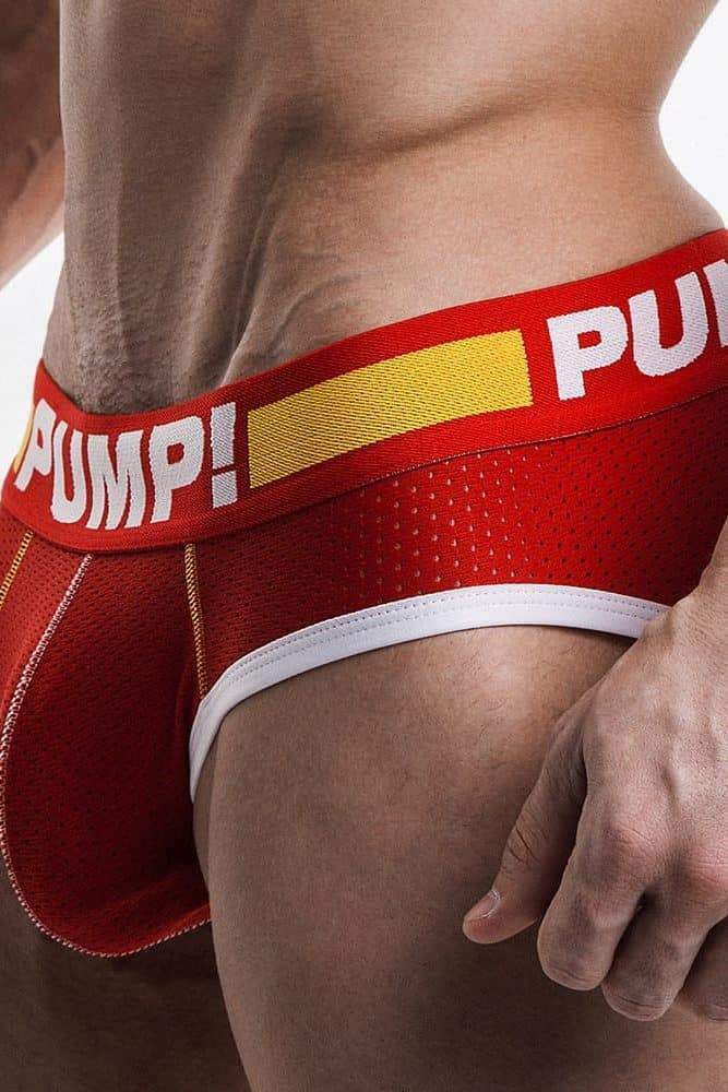 XL PUMP ! Brief Flash Mesh Slip Sports 12027