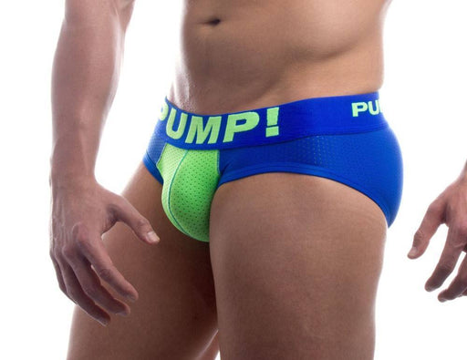 PUMP! PUMP! Brief Shock Wave Mesh Slip Cotton Underwear Neon 12026 10
