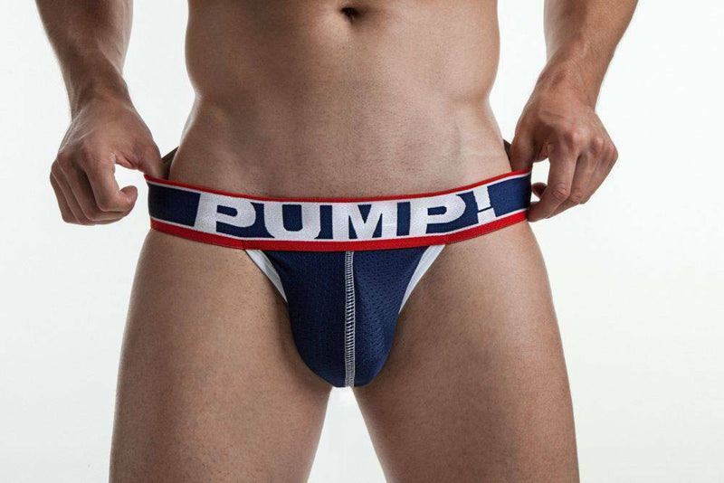 PUMP! Jock Big League Black Mesh Cotton Jockstrap 15028 P31