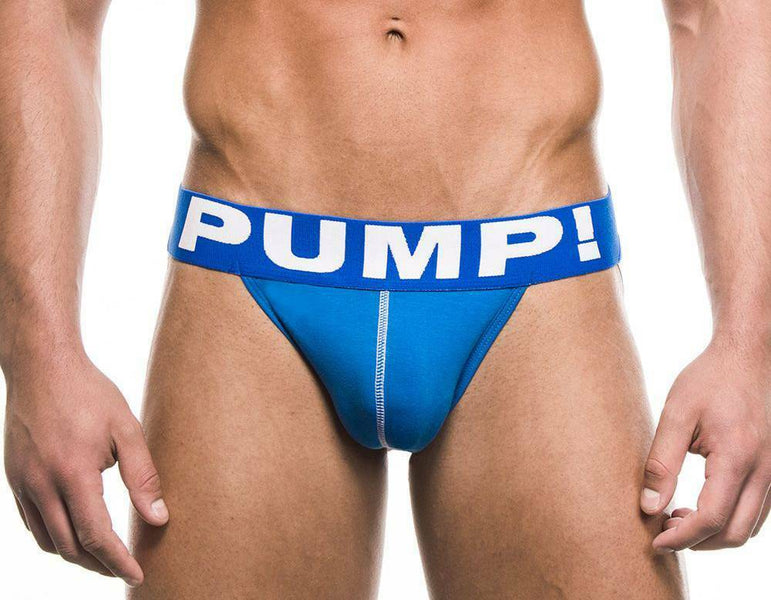 PUMP JockStrap Royal Contour Pouch White lifting Rear Elastic