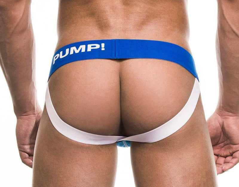 PUMP! JockStrap Royal Contour Pouch White lifting Rear Elastic 15002 P23