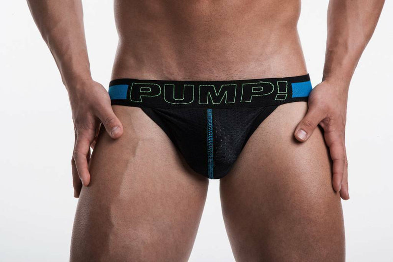 PUMP! Jock SONIC Élastique Noir Mesh Coton Jockstrap 15022 P40