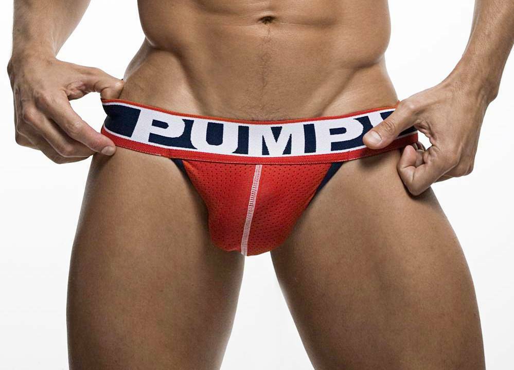 PUMP! JockStrap Fever Red Mesh Cup Jock En Cotton 15014 P37 —