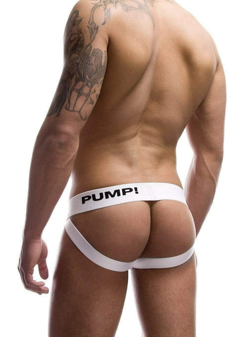 PUMP! Mens Jocks Classic Jockstrap Cotton Pouch White 15005 P24