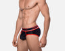 PUMP! Sport Brief Uppercut Mesh Cotton Piping Around Cup & Red Stitching 12034