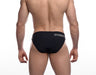 PUMP! Swim Briefs Water Cheeky Soft Nylon Swimwear UPF 50+ Black 13011 T12