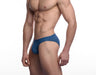 PUMP! Swim Briefs Water Cheeky Soft Nylon Swimwear UPF 50+ Blue 13012 T12