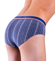 Punto Blanco Brief Canyon Slip Briefs Cotton Ligned Blue 3405 8