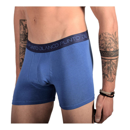 PUNTO BLANCO Cotton Boxer Organic Stretchy Classic Navy Blue 3611