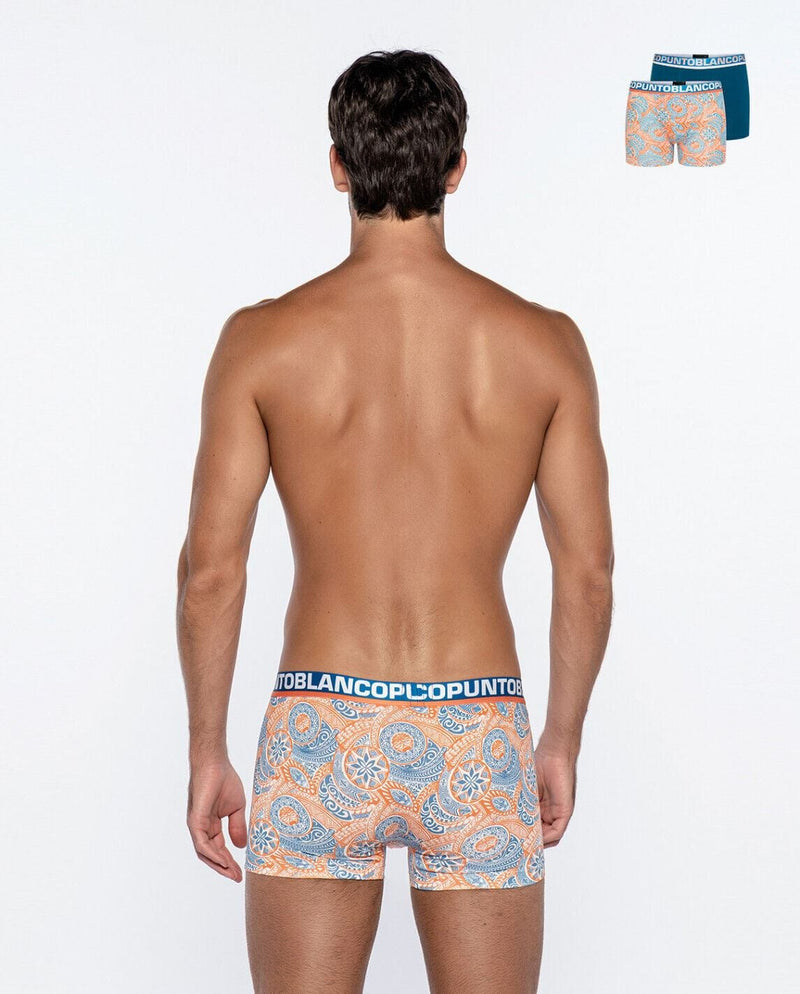 PUNTO BLANCO Long Boxer Organic Cotton Boxer Stretchy Beachcomber 3559