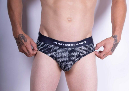 Punto Blanco L Punto Blanco Brief Binary Slip Briefs Super Soft Underwear Black 3498 12