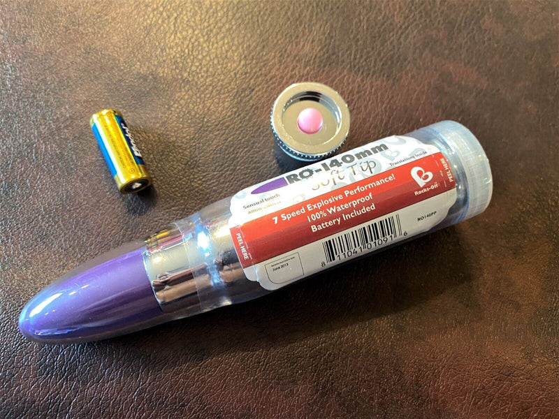 Rocks-off  7 Speeds Waterproof  Bullet SOFT TIP Purple RO-140mm