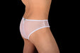 Romantic By Hidden Mesh Briefs Bikini C-throught Underwear White 956 2