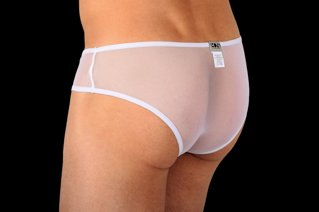 Romantic By Hidden Mesh Briefs Bikini C-throught Underwear White 956 2