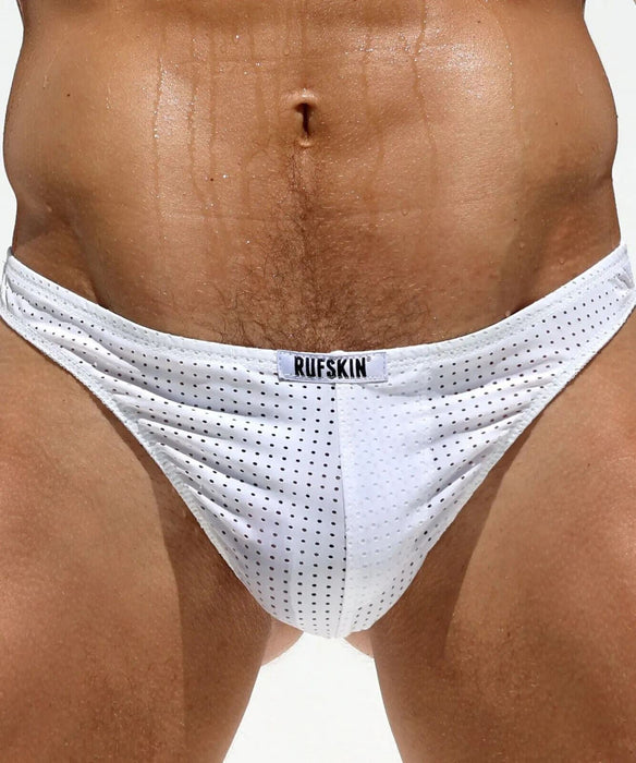 RUFSKIN ADRIAN T-Back Thongs Stretch Nylon Breathable See-Through Thong White 84