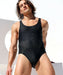 RUFSKIN Bodysuit EDSON 4Way See-Through Perforated Nylon Sweat-Wicking Black 38