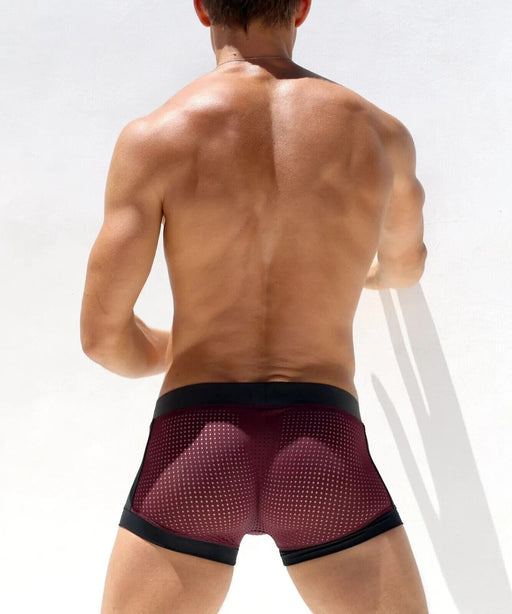 RUFSKIN Boxer Shorts Sport WALKOVER Laser-Cut Mesh Custom Mahogany Hue