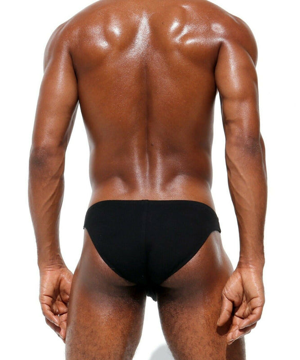 Rufskin Fred Cotton Low Cut Brief Black Mens Underwear
