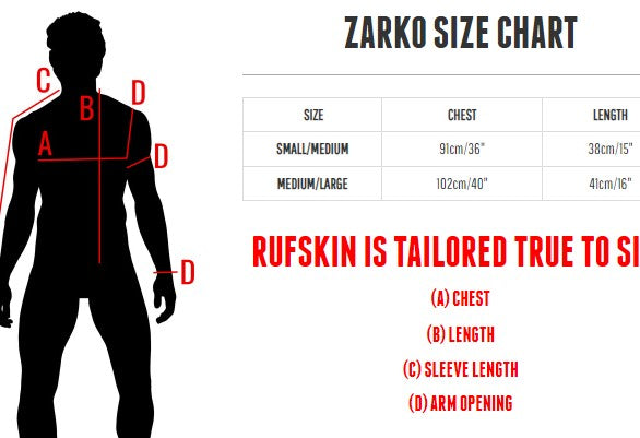 RUFSKIN Harness Accessory ZARKO “Rubberized” Chest Plate Elastic Strap X B55