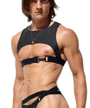 RUFSKIN Harness Zander “Rubberized” Chest Yoke Elastic Strap X Branded Patch B13