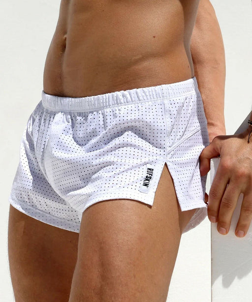 RUFSKIN KAVE Shorts Perforated Nylon 4Ways-Stretch Cover Swim-Short White 38