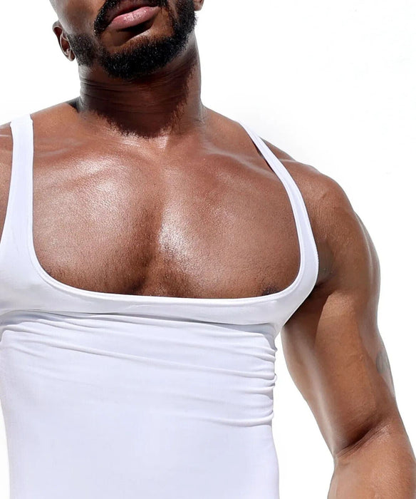 RUFSKIN Low-Chest Tank Top TRISTON Double-Sided Brushed knit White 83