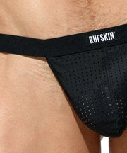RUFSKIN Pouch HAMMER Backless Underwear Ferforated Stretch Mesh Black 65