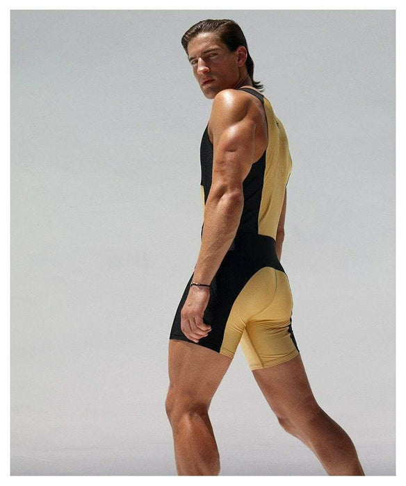 Rufskin Rufskin Bodysuit Havok Anatomic Sportswear Singlet Running Suit Gold 22