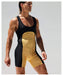 Rufskin L Rufskin Bodysuit Havok Anatomic Sportswear Singlet Running Suit Gold 22