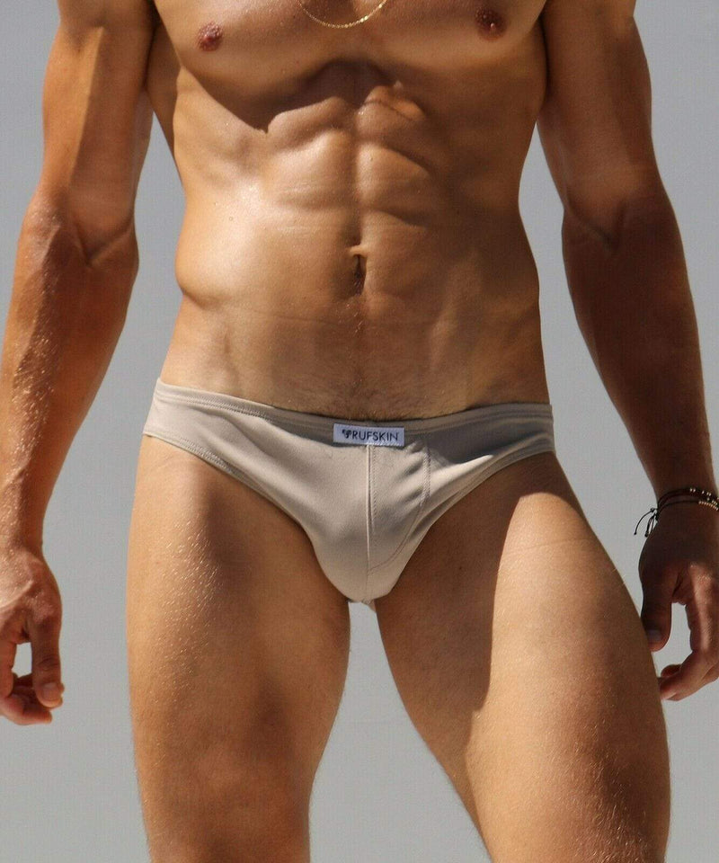 Rufskin L Rufskin Brief Pablo 'Cheeky' Style Slip Thin Hip & Contoured Pouch Tan 5