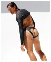 Rufskin Rufskin Jocks Raven Rubber-Look Jockstrap Elastic Straps Black 6