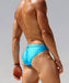 Rufskin M Rufskin Swimwear BOXOL Calkini Swim-Briefs Shiny Stretchy-Nylon Turquoise 14