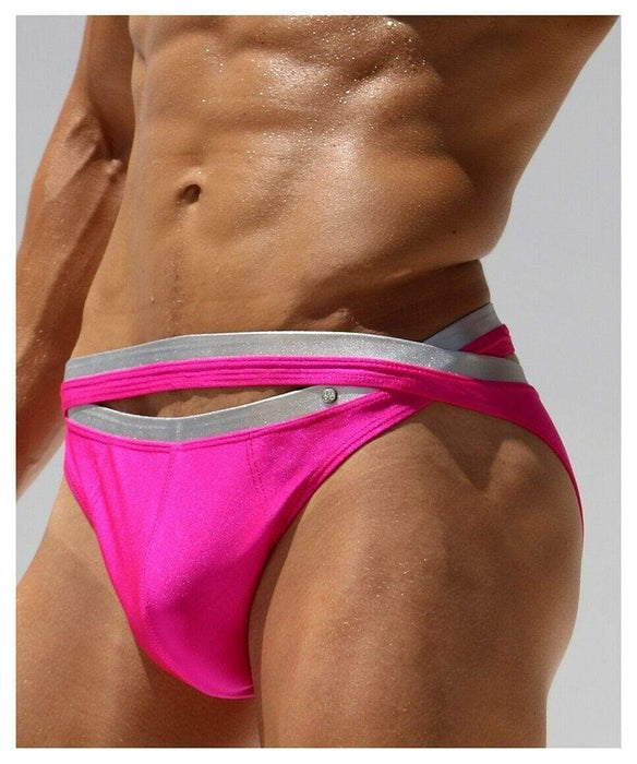 Rufskin Rufskin Swimwear Crown Swim Briefs Sexy Maillot Pink AF 18