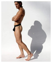 Rufskin Rufskin Thong CAGE Cotton Tangas Contoured Pouch Black 3