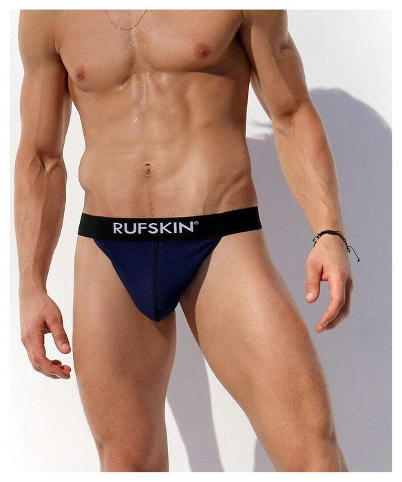 Rufskin Rufskin Thong Cage Cotton Tangas Para Hombres Navy Pouch  3