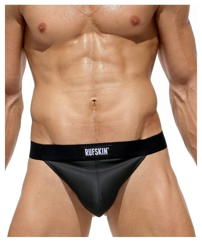 SMALL RUFSKIN Thongs SACK Rubberized Leather-Look Thong