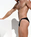 RUFSKIN's Signature Swimwear FABIO Stretch Nylon Swim-Brief Onyx Black 67