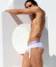 RUFSKIN's Signature Swimwear RENAN Swim Brief Perforated Nylon Shiny Lavender 35