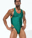 RUFSKIN Singlet CAIO Premium Stretch Shaping Bodysuit Shiny Green Emerald 40